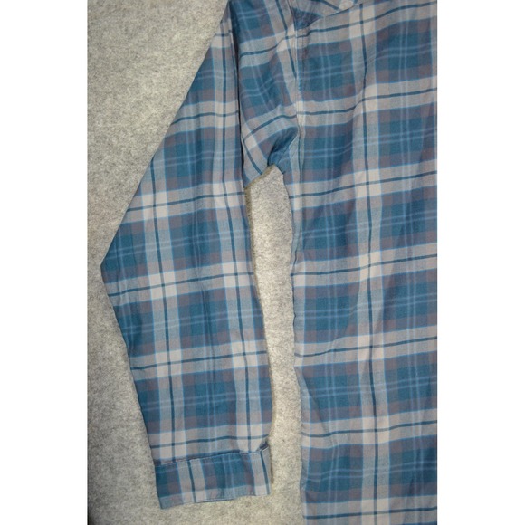 Patagonia Shirt Mens XL Blue Gray Plaid Organic Cotton Button Down Long‎ Sleeve - Picture 10 of 14